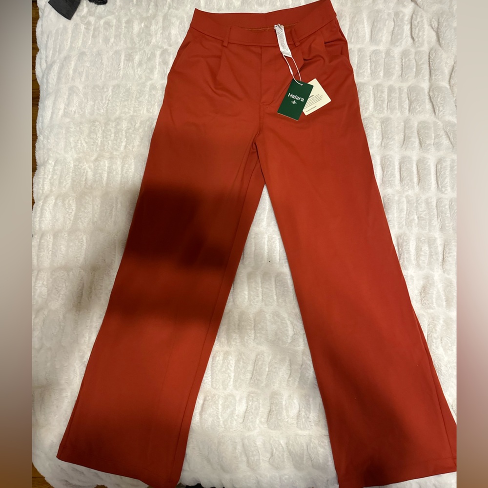 HALARA Women's Boot Cut Pants in Rich Red